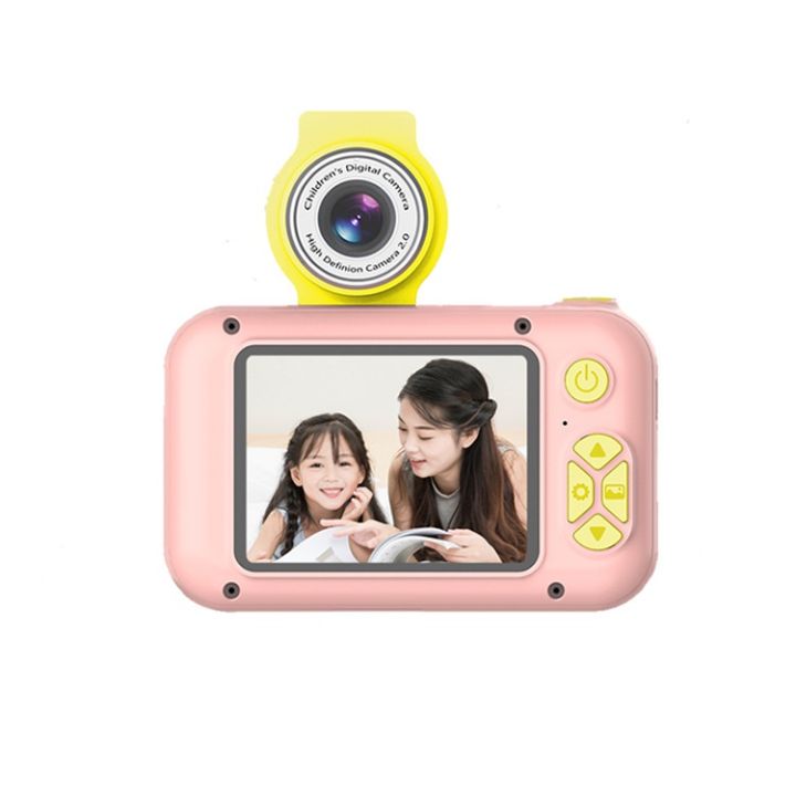 smilewil-หน้าจอขนาดใหญ่-2-4-นิ้ว-หมุนได้-180-กล้องถ่ายรูปเด็กตัวใหม่-ถ่ายได้จริง-กล้องดิจิตอล-ขนาดเล็ก-ของเล่น-สำหรับเด็ก