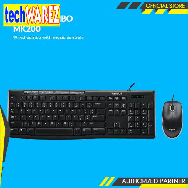 Logitech MK200 Media Keyboard and Mouse Combo with Media Shortcut Keys