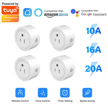 Tuya Vesync EU WiFi Smart Socket 20A 2/4Pcs Smart Plug With Power  Monitoring Smart Home