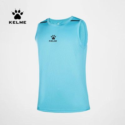 KELME Kelme เสื้อกล้ามกีฬาการฝึกบาสเกตบอลชายฤดูร้อนเสื้อเจอร์ซีย์ระบายอากาศวิ่งเสื้อแขนกุดสำหรับออกกำลังกายโอกาส