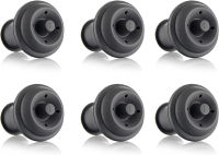 Vacu Vin Wine Saver Vacuum Stoppers Set of 6 – Grey