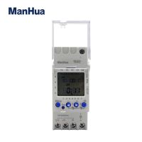Manhua MT811 240V 16A LCD din rail 24 hour weekly adjustable mechanical timer switch