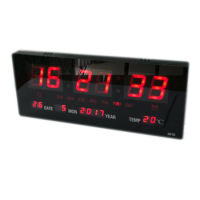 PR นาฬิกาดิจิตอลLED Number Clock แขวนผนัง รุ่น16x36cm (ตัวเลขสีแดง) รุ่น 3615 นาฬิกาติดผนัง นาฬิกาแขวนผนัง