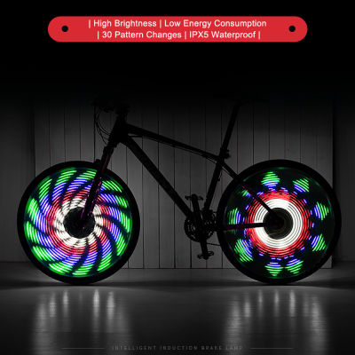 ขี่จักรยาน64led จักรยานแสง Windfire 30รูปแบบรูปคืนขี่อุปกรณ์ซี่อุปกรณ์จักรยาน