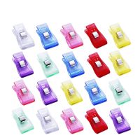 KRABALL 20/50Pcs Multi-Functional Clothing Sewing Clip Plastic Color Binding DIY Process Crochet Sewing Tool Accessories Sewing Machine Parts  Accesso