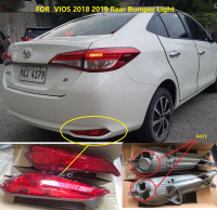 ไฟสะท้อนแสงกันชนหลังด้านหนึ่งสำหรับ TOYOTA VIOS 2018 2019,โคมไฟหยุดเบรกหลังจำนวน1ชิ้น