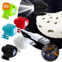 【CW】 XIAOMI Croc Shoes Headlights Rechargable Lights Decoration Shoe Accessory Charms Outdoor Night