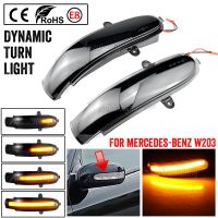 For Mercedes Benz C Class W203 S203 CL203 2001 - 2007 LED Dynamic Turn Signal Light Side Mirror Blinker Sequential Lamp Bulbs  LEDs HIDs