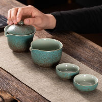 Chinese Tea Travel Tea Set Kung Fu Tea Set Ceramic Portable Teapot Porcelain Teaset Gaiwan Tea Cups of Tea Ceremony Tea Tool