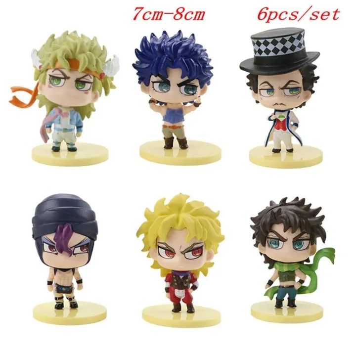 Fastshipment 6Pcs/Set JOJOs Bizarre Adventure Golden Wind Action Figure