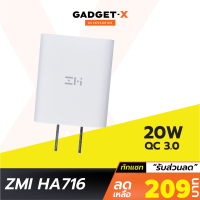 [เหลือ 209บ.ทักแชท] ZMI HA711 หัวชาร์จเร็ว Type-C PD QC 3.0 18W 5-12V/2A Max Adaptor USB Quick Fast Charger Adapter สำหรับ Samsung / / Huawei OPPO/ Realme