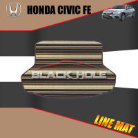 Honda Civic FE ปี 2021 - ปีปัจจุบัน Blackhole Trap Line Mat Edge (Trunk ที่เก็บสัมภาระท้ายรถ)