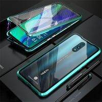 （A New sale）♤⭐ใหม่⭐เคสแม่เหล็กสำหรับ OPPO Reno / Z 10X ซูมด้านหน้าฝาหลังสองด้าน9H กระจกเทมเปอร์กันชนโลหะ