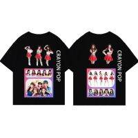 2023 NewCRAYON POP Classic Summer T-Shirt Top Casual All-Match Print Short Sleeves