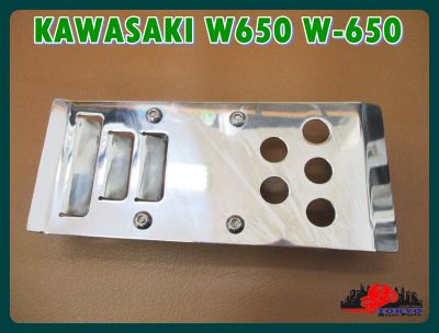 KAWASAKI W650 W 650 CAFE RACER FRONT STONE GUARD "STAINLESS POLISHED" // การ์ดกันกระเด็นด้านหน้า สเตนเลส