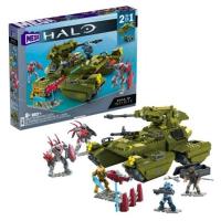 Mega Bloks Halo Infinite ตุ๊กตาขยับแขนขาได้บล็อกตัวต่ออนิเมะมาสเตอร์ชีฟของเล่นโมเดลประกอบทหารของขวัญสำหรับเด็ก