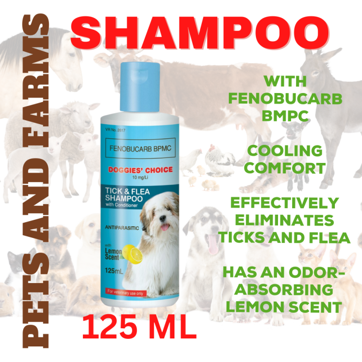 DOGGIES CHOICE TICK & FLEA SHAMPOO 125 ML BOTTLE Lazada PH