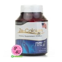 ZE-Calcium Type II 30s. ซี-แคลเซียม ไทพ์ทู (ผลิตภัณฑ์เสริมอาหาร) แคลเซียมคอลลาเจนไทพ์ทู กระดูก และ ข้อเข่า (1ขวด/30เเคปซูล)