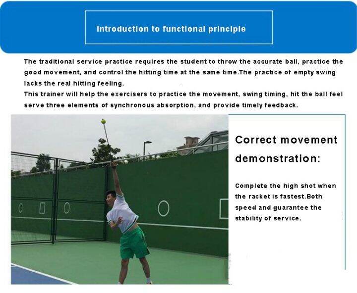 PRO Tennis Serve Training Device Tennis Trainer Correcter Volley