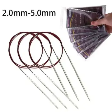 1.6-4.8mm Stainless Steel Circular Knitting Needles Crochet Pins Needle  Craft Tools For Set of Knitting hooks DIY Weaving