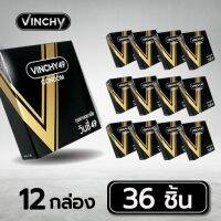 ?สินค้าขายดี? ถุงยางอนามัย VINCHY ( วินชี่ ) จำนวน 12 กล่อง (36 ชิ้น)