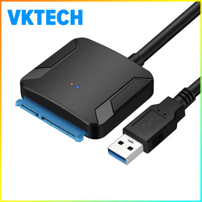 [Vktech] USB 3.0ไปยัง SATA 2.5นิ้ว3.5นิ้วสายสายเคเบิลอะแดปเตอร์ SSD ไดรฟ์ฮาร์ดดิสก์