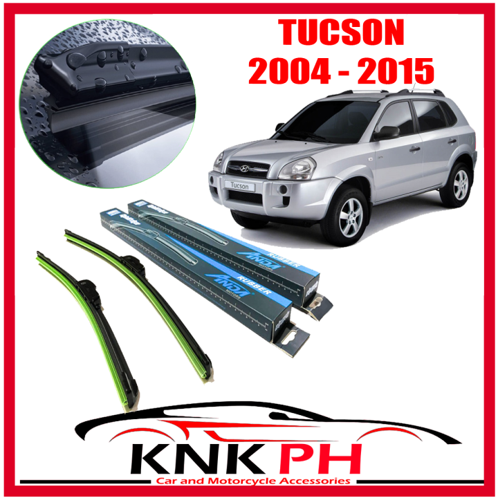 HYUNDAI TUCSON 20042015 2PCS ANDA HYBRID WIPERS BLADE BANANA TYPE (24