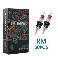 100% Dragonhawk Permanent Makeup Needles RM Tattoo Cartridge with Silicone Case 20pcs/box Tattoo Cartridge Needle