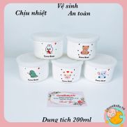 Hũ Sứ, Bát sứ ăn dặm Coco Bear đựng đồ ăn dặm cho bé phong cách Hàn Quốc