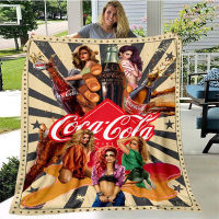 Coca Cola Blanket Lemparkan Flannel Blanket Fleece Soft Blanket untuk Home Couch Bed Sofa Anak dewasa Semua musim Blanket Hadiah