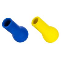 2PCS Fishing Rod Butt Cushion Gimbal Fishing Fighting Belt Waist Holder Shock Fighting Pole Holder,Blue &amp; Yellow