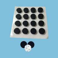 10 Buah Pelindung Pad Furnitur Kaki Karet Silikon Perekat Otomatis Bundar Hitam Diameter 4.5/5.5/6/7/8/9/10-90Mm