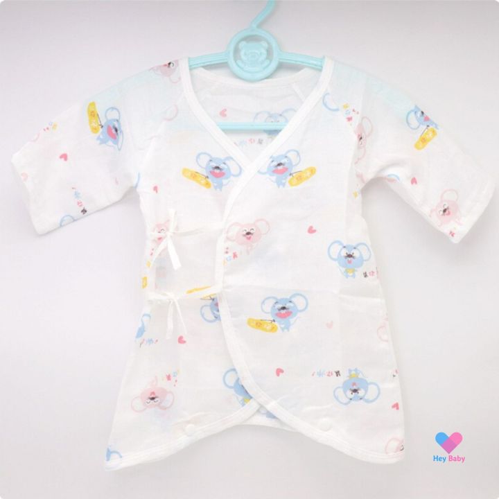 บอดี้สูท-ผ้ามัสลิน-0-6-เดือน-ชุดเด็กแรกเกิด-เสื้อผ้าเด็ก-เสื้อผ้าเด็กแรกเกิด-ของใช้เด็กอ่อน-เตรียมคลอด-ทารก-newborn-ชุดมัสลิน-sm186