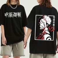 Jujutsu Kaisen เสื้อ Ryomen Sukuna T เสื้ออะนิเมะญี่ปุ่น T เสื้อพิมพ์กราฟิกสองด้านสำหรับผู้ชาย