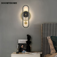 DOOMYHOME เชิงเทียนผนัง LED ที่ทันสมัยสำหรับทางเดินห้องรับประทานอาหารโถงห้องครัวห้องนั่งเล่นบันไดข้างเตียงในร่มบ้านไฟใหม่