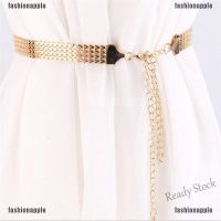 【hot sale】 ✑℡✼ B55 ❀❀ Fashion Wave Metal Waist Chain Belt Gold Buckle Body Chain Dress Belt