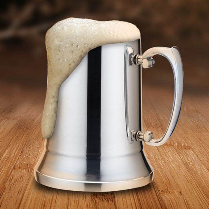 tankard-stein-double-wall-สแตนเลสแก้วเบียร์ค็อกเทลอาหารเช้านมแก้ว-handgrip-ถ้วยกาแฟ560ml