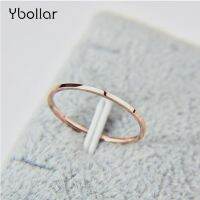 Women Men 1mm Thin Titanium Steel Wedding Couples Band Ring Rose Gold Silver Jewelry Size 3-10#