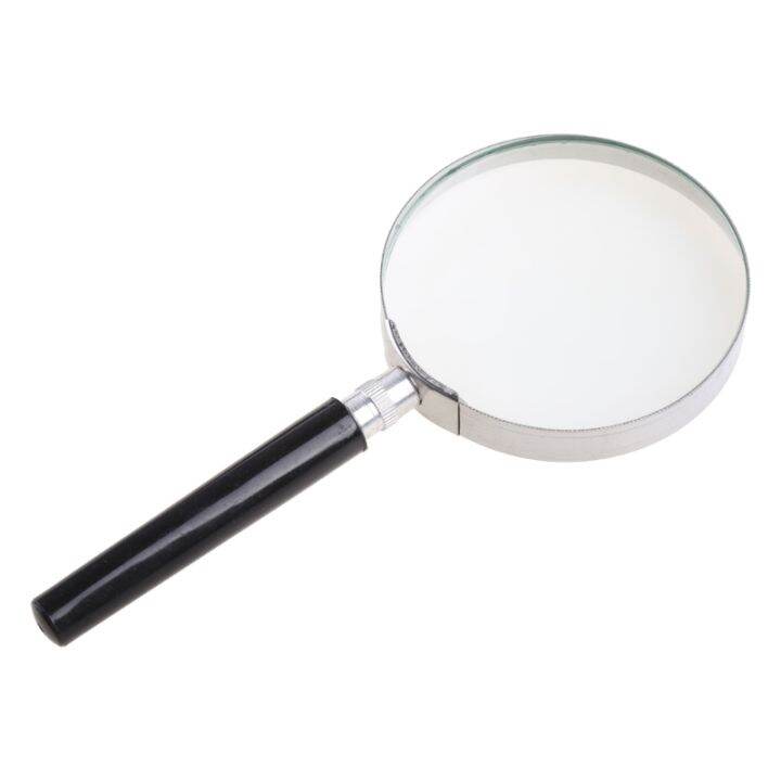 75mm Portable 5X Handheld Handy Magnifier Magnifying Glass Lens