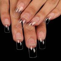 New 100P Transparent Curved Arched False Nails Are Suitable For Nail Salons And Home Nail Tools fenguhan