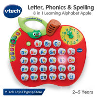 VTech วีเทค การสะกดคำ อ่านออกเสียง ตัวอักษรภาษาอังกฤษ การคำนวณ เกมส์ และเวลา 2-5 ปี 8 in 1 Alphabet Apple