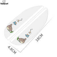 Studyset IN stock 1 Pair Car Rear View Mirror Sticker Rain Eyebrow Cartoon Side Mirror Rain Board Shield Sunshade