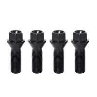 Car Wheel Lugs Bolts For BMW F10 F11 F30 F32 E60 E90 G30 Nuts Stud Screws M12 x 1.5 M14 x 1.5 M14 x 1.25 Black Metal Screw Nut Nails  Screws Fasteners