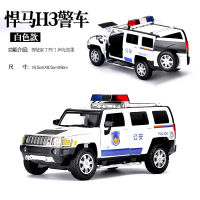 รถ H3 Hummer 1:24รถโลหะผสมโมเดล Acousto-Optic รถออฟโรดการตกแต่งรถยนต์โลหะ F116ของขวัญของสะสม