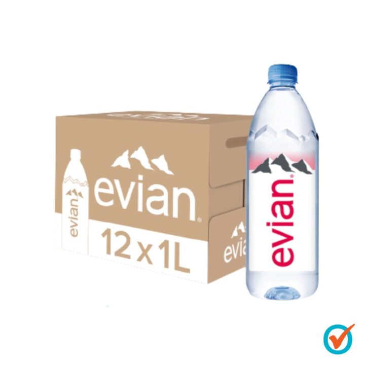 evian Natural Mineral Water (12 x 1L Case) Lazada
