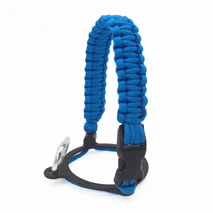 32 oz Sleeve/Carrier with Paracord Survival Handle (Blue)