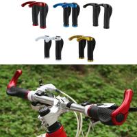 Ergonomic MTB Mountain Bike Handlebar Rubber handle Cycling Lock-On Ends Anti-Skid Bicycle Aluminum Rubber Handlebar Cover