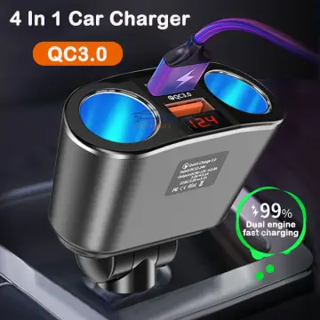 Car cigarette lighter charger. 12/24 VDC power supply with 1 USB