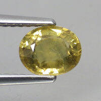 พลอย แซฟไฟร์ บุษราคัม แท้ ธรรมชาติ ( Natural Yellow Sapphire ) 1.26 กะรัต