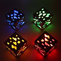 ของเล่นเกมส์ Minecraft มีไฟ Led 4 สี สําหรับเด็ก